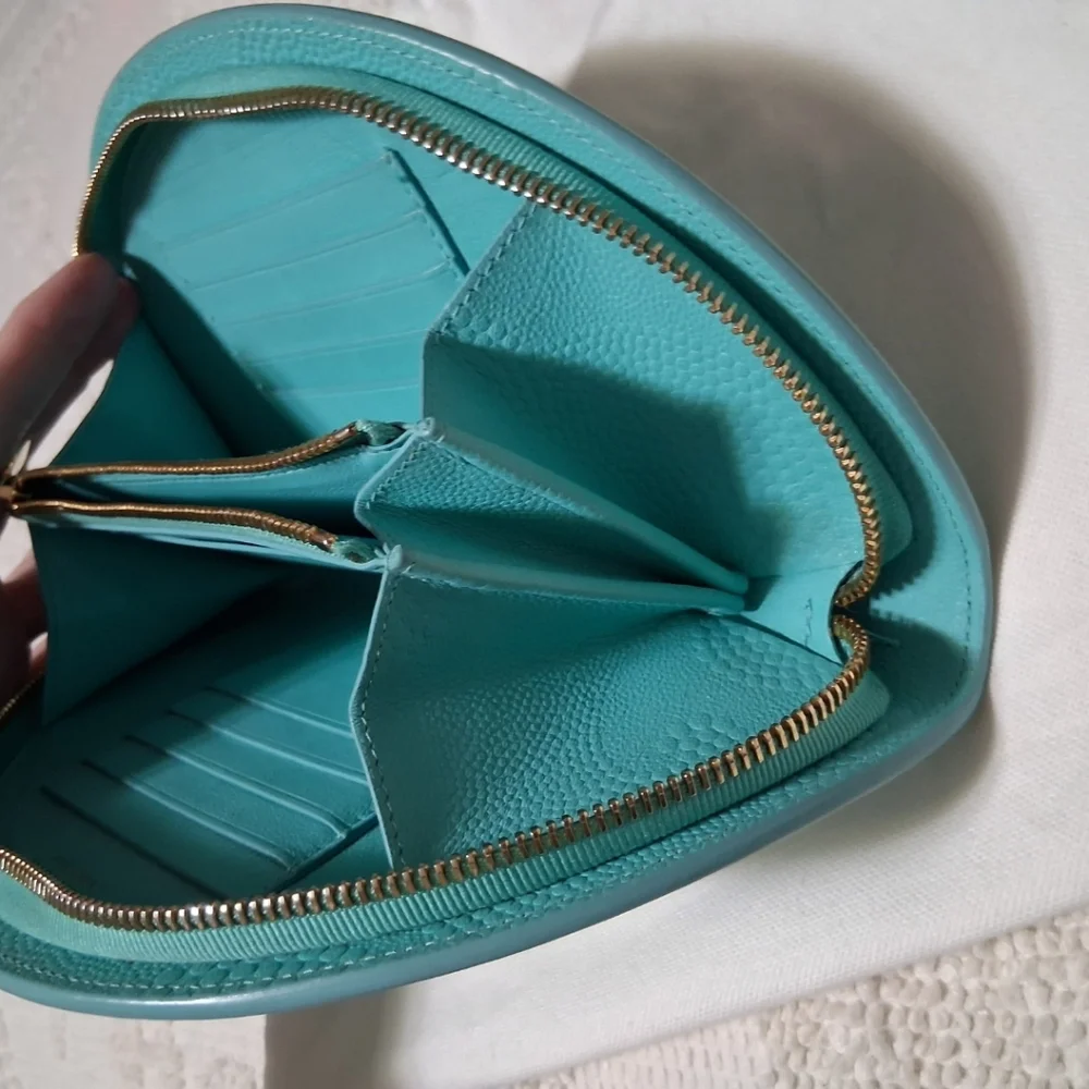 Tiffany & Co. Tiffany Blue Half Moon LARGE  Clutch/Wristlet